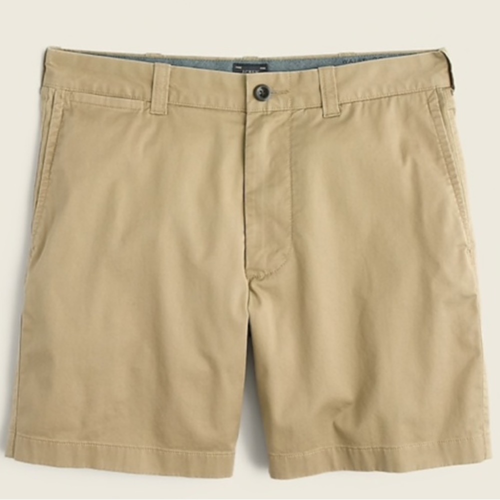 J Crew 7” stretch chino short for men